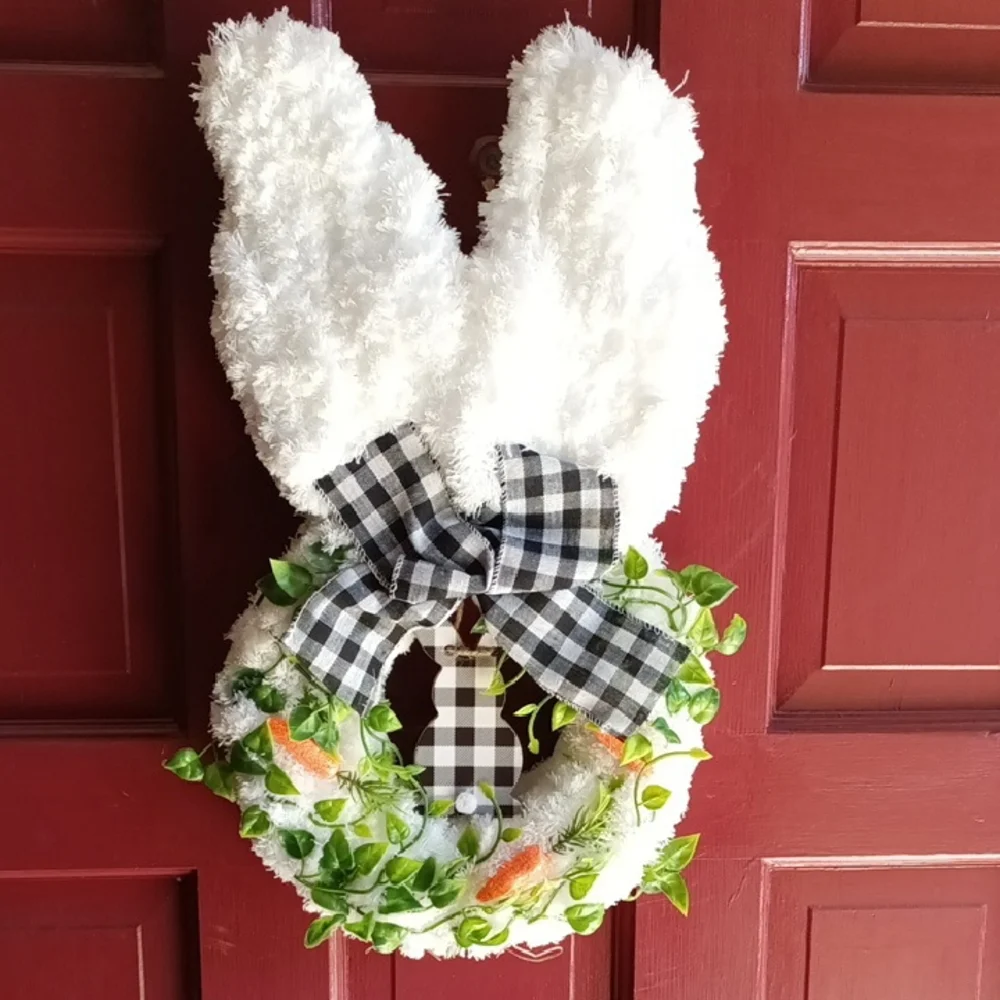 Easter Bunny Wreath Hand Crafted